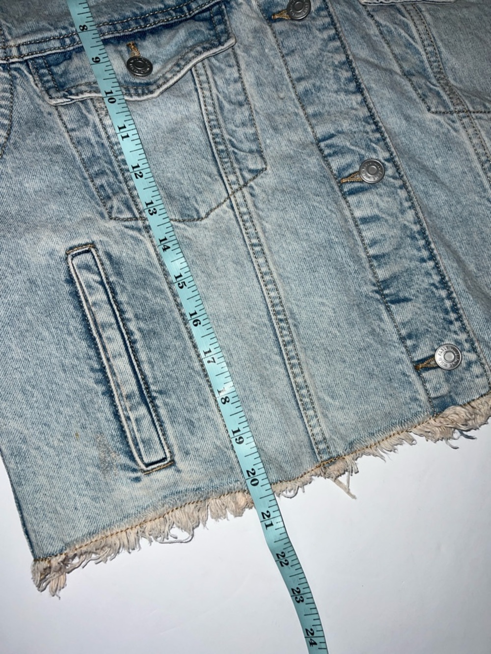 Wild Fable Light Blue Denim Vest size M - Picture 8 of 8
